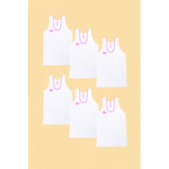 Kız Çoçuk Atlet 3-4 Yaş 6lı Paket