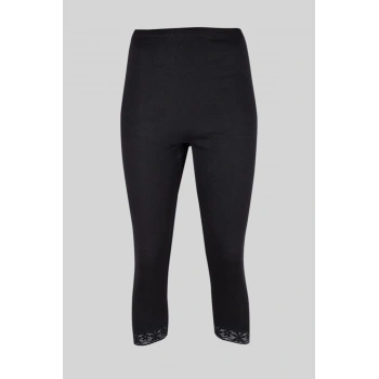 3lü Ribana Kadın Dantelli Dizaltı Tayt