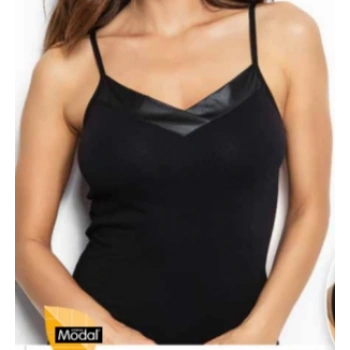 MİSS ELİT BAYAN 3LÜ İP ASKILI SATEN DETAYLI ATLET - 0514