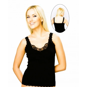 Belinay Kadın 3lü Dantel Detaylı Atlet - 0831