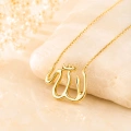 14K Solid Gold ALLAH Necklace