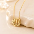 14K Solid Gold ALLAH Necklace
