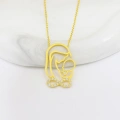 14 Ayar Altın Anne ve Bebek Sonsuzluk Kolye