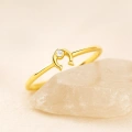 14K Solid Gold Horseshoe Ring, Minimal, Elegant & Symbolic Gold Ring Design
