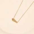 14K Gold Fish Necklace, Elegant Gold Necklace, Minimalist Fishbone Necklace