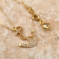 14K Gold Anchor Necklace, Rope Chain Necklaces, Anchor Jewelry, Ocean Beach Necklace