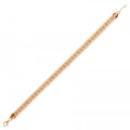 14K Gold Mesh Chain Bracelet, Showy 18K Gold Jewelry for Special Occasions