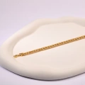 14K Gold Mesh Chain Bracelet, Showy 18K Gold Jewelry for Special Occasions