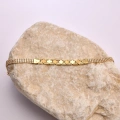 14K Gold Tennis Bracelet, Elegant and Sparkling Jewelry for Women, Zircon Stone Chain Bracelet