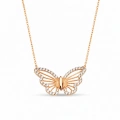 14K Solid Gold Butterfly Necklace – Elegant Wings Pendant & Minimalist Lucky Jewelry
