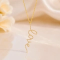 14 Ayar Altın Love Kolye