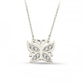 14K Gold Tiny Butterfly Necklace, Small Butterfly Luck Necklace