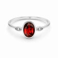 14 Ayar Altın Oval Kesim Yakut Yüzük