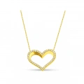 14 Ayar Altın Kalp Kolye
