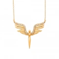 14 Ayar Altın Kanatlı Melek Kolye