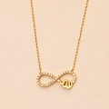 14K Solid Gold Infinity ALLAH Necklace