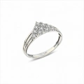 14K Solid Gold Triangle Ring