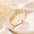 14K Solid Gold Triangle Ring