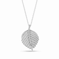 14K Solid Gold Leaf Necklace