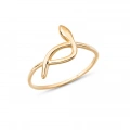 14K Gold Snake Ring, Spiral Ring, Animal Jewelry, Snake Ring