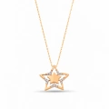 14K Solid Gold Star Necklace