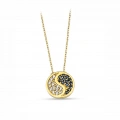 14K Gold Yin Yang Necklace, Medallion Necklace, Balance Necklace