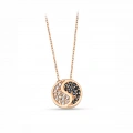 14K Gold Yin Yang Necklace, Medallion Necklace, Balance Necklace
