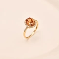 14K Gold Zultanite Solitaire Ring, Color-Changing Gold Zultanite Ring, Engagement Rings
