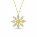 14K Gold Elegant Daisy Necklace