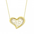 14K Gold Multi-Heart Necklace