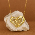 14K Gold Multi-Heart Necklace