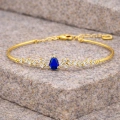 0.90 Karat Mavi Safir Taşlı Pırlanta Bileklik