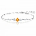 0.85 Karat Sitrin Taşlı Pırlanta Bileklik