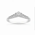 0.16 Carat Baguette Cut Diamond Crown Ring