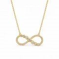 14 Ayar Altın Sonsuzluk Kolye