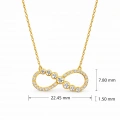 14 Ayar Altın Sonsuzluk Kolye