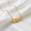 14K Solid Gold Fish Necklace