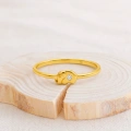 14K Solid Gold Thin Elephant Ring, Elegant Love Ring for Animal Lovers