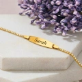 14K Solid Gold Baby Name Bracelet – Personalized Bracelet for Newborns & Children
