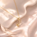 14K Gold Music Note Necklace