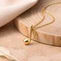 14K Gold Music Note Necklace