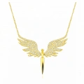 14 Ayar Altın Melek Kolye – Zarif Peri ve Anlamlı Tasarım