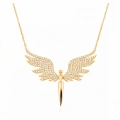 14 Ayar Altın Melek Kolye – Zarif Peri ve Anlamlı Tasarım