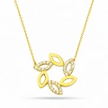 14K Solid Gold Windmill Necklace