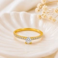 0.10 Carat Half Eternity Diamond Ring