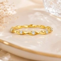 0.11 Karat Pırlanta Sonsuzluk Spiral Yüzük