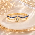 0.27 Karat Kraliçe Tacı Mavi Safir Pırlanta Yüzük