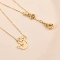 Cute Tiny Koala Gold Necklace, 14K Gold Bear Necklace, Australian Animal Jewelry Gift