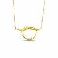 Elegant Love Knot Gold Necklace, Perfect Meaningful Heart Necklace, Mother’s Day Gift