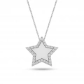 14K Solid Gold Star Necklace, Custom Gold Jewelry, Personalized Name Necklace
